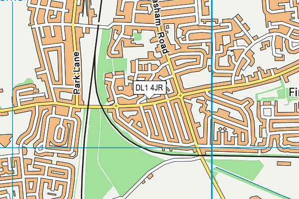 DL1 4JR map - OS VectorMap District (Ordnance Survey) DL1 4JR map - OS VectorMap District (Ordnance Survey)