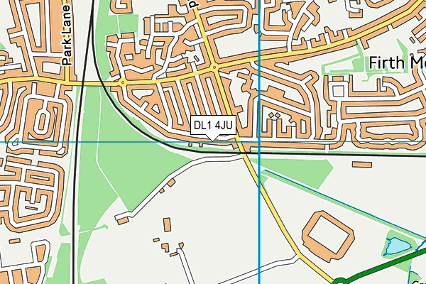 DL1 4JU map - OS VectorMap District (Ordnance Survey) DL1 4JU map - OS VectorMap District (Ordnance Survey)