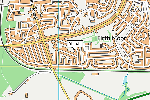 DL1 4LJ map - OS VectorMap District (Ordnance Survey) DL1 4LJ map - OS VectorMap District (Ordnance Survey)