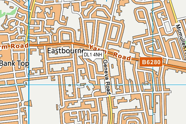 DL1 4NH map - OS VectorMap District (Ordnance Survey) DL1 4NH map - OS VectorMap District (Ordnance Survey)