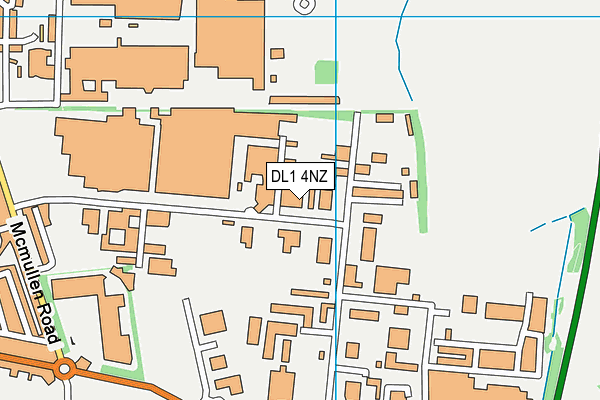 DL1 4NZ map - OS VectorMap District (Ordnance Survey) DL1 4NZ map - OS VectorMap District (Ordnance Survey)