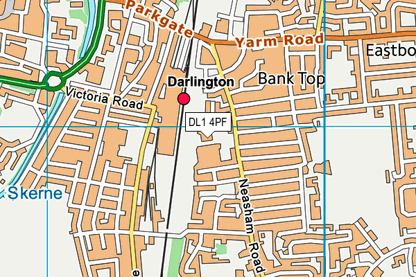 DL1 4PF map - OS VectorMap District (Ordnance Survey) DL1 4PF map - OS VectorMap District (Ordnance Survey)
