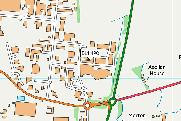 DL1 4PQ map - OS VectorMap District (Ordnance Survey) DL1 4PQ map - OS VectorMap District (Ordnance Survey)