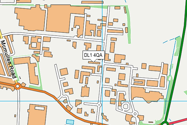DL1 4QA map - OS VectorMap District (Ordnance Survey) DL1 4QA map - OS VectorMap District (Ordnance Survey)