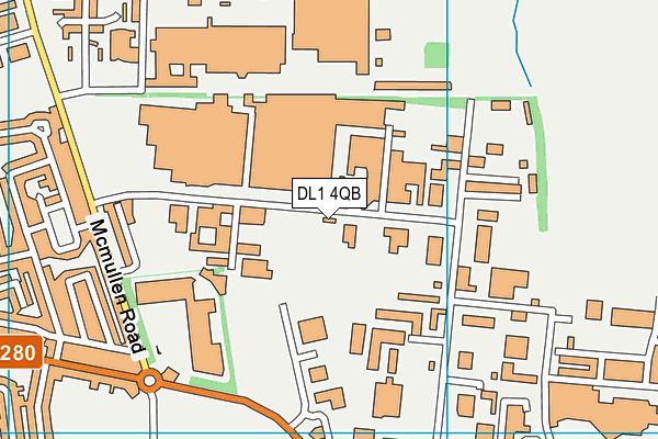 DL1 4QB map - OS VectorMap District (Ordnance Survey) DL1 4QB map - OS VectorMap District (Ordnance Survey)