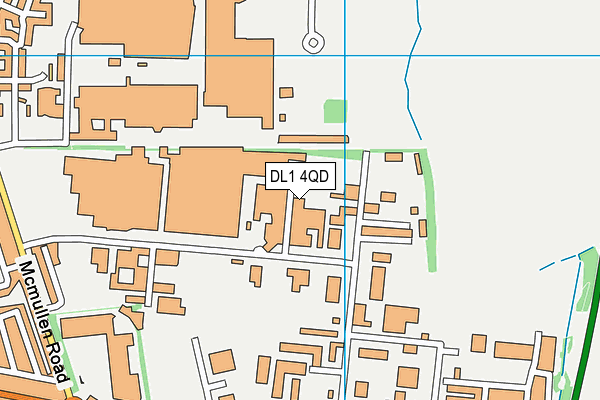 DL1 4QD map - OS VectorMap District (Ordnance Survey) DL1 4QD map - OS VectorMap District (Ordnance Survey)