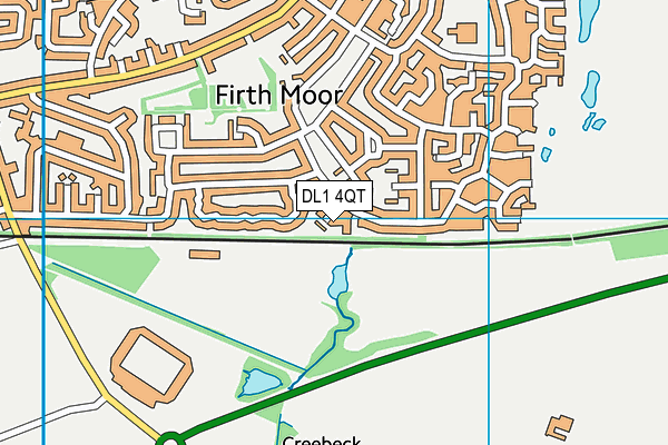 DL1 4QT map - OS VectorMap District (Ordnance Survey) DL1 4QT map - OS VectorMap District (Ordnance Survey)