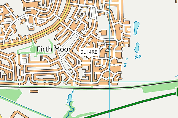 DL1 4RE map - OS VectorMap District (Ordnance Survey) DL1 4RE map - OS VectorMap District (Ordnance Survey)