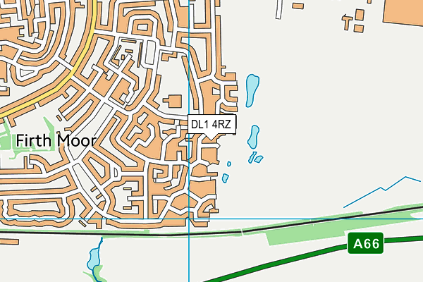 DL1 4RZ map - OS VectorMap District (Ordnance Survey) DL1 4RZ map - OS VectorMap District (Ordnance Survey)