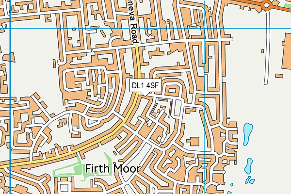 DL1 4SF map - OS VectorMap District (Ordnance Survey) DL1 4SF map - OS VectorMap District (Ordnance Survey)