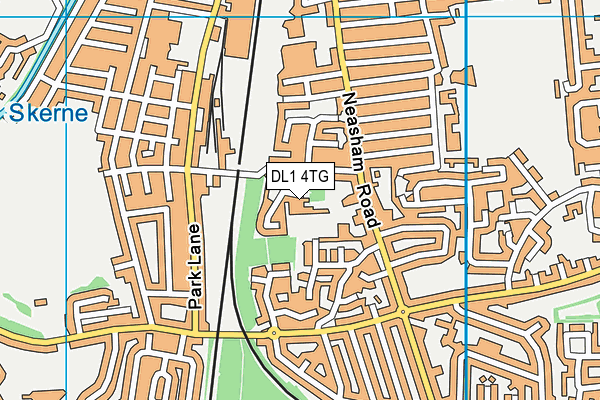 DL1 4TG map - OS VectorMap District (Ordnance Survey) DL1 4TG map - OS VectorMap District (Ordnance Survey)