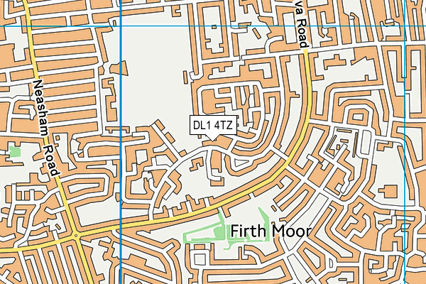 DL1 4TZ map - OS VectorMap District (Ordnance Survey) DL1 4TZ map - OS VectorMap District (Ordnance Survey)