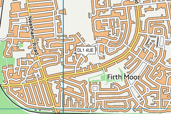 DL1 4UE map - OS VectorMap District (Ordnance Survey) DL1 4UE map - OS VectorMap District (Ordnance Survey)
