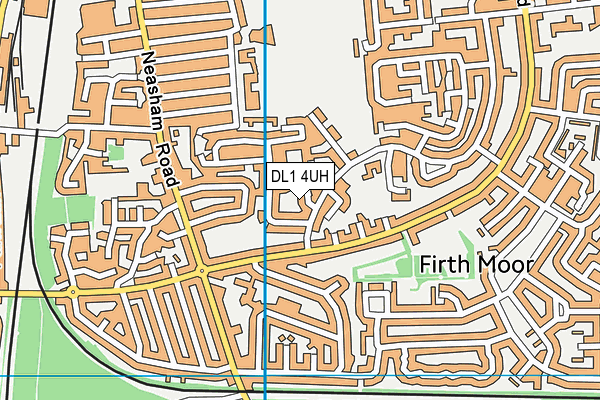 DL1 4UH map - OS VectorMap District (Ordnance Survey) DL1 4UH map - OS VectorMap District (Ordnance Survey)
