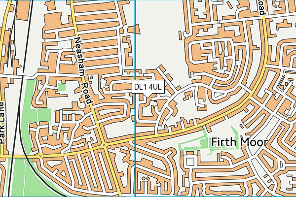 DL1 4UL map - OS VectorMap District (Ordnance Survey) DL1 4UL map - OS VectorMap District (Ordnance Survey)
