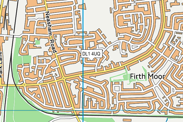 DL1 4UQ map - OS VectorMap District (Ordnance Survey) DL1 4UQ map - OS VectorMap District (Ordnance Survey)