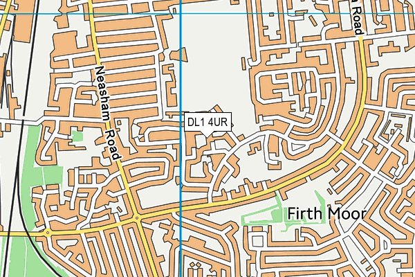 DL1 4UR map - OS VectorMap District (Ordnance Survey) DL1 4UR map - OS VectorMap District (Ordnance Survey)