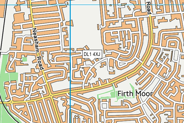 DL1 4XJ map - OS VectorMap District (Ordnance Survey) DL1 4XJ map - OS VectorMap District (Ordnance Survey)