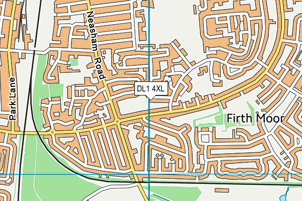 DL1 4XL map - OS VectorMap District (Ordnance Survey) DL1 4XL map - OS VectorMap District (Ordnance Survey)