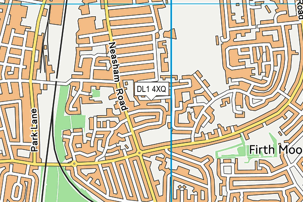 DL1 4XQ map - OS VectorMap District (Ordnance Survey) DL1 4XQ map - OS VectorMap District (Ordnance Survey)