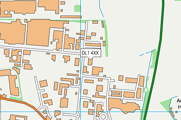 DL1 4XX map - OS VectorMap District (Ordnance Survey) DL1 4XX map - OS VectorMap District (Ordnance Survey)
