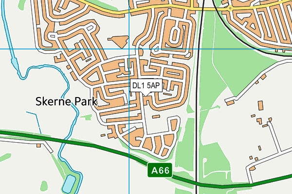 DL1 5AP map - OS VectorMap District (Ordnance Survey) DL1 5AP map - OS VectorMap District (Ordnance Survey)
