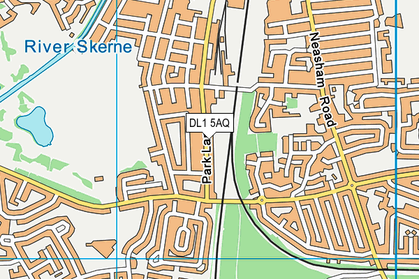 DL1 5AQ map - OS VectorMap District (Ordnance Survey) DL1 5AQ map - OS VectorMap District (Ordnance Survey)