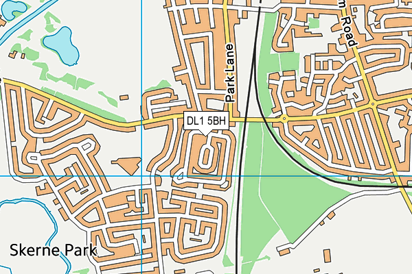 DL1 5BH map - OS VectorMap District (Ordnance Survey) DL1 5BH map - OS VectorMap District (Ordnance Survey)