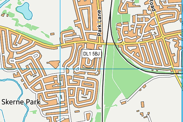 DL1 5BJ map - OS VectorMap District (Ordnance Survey) DL1 5BJ map - OS VectorMap District (Ordnance Survey)