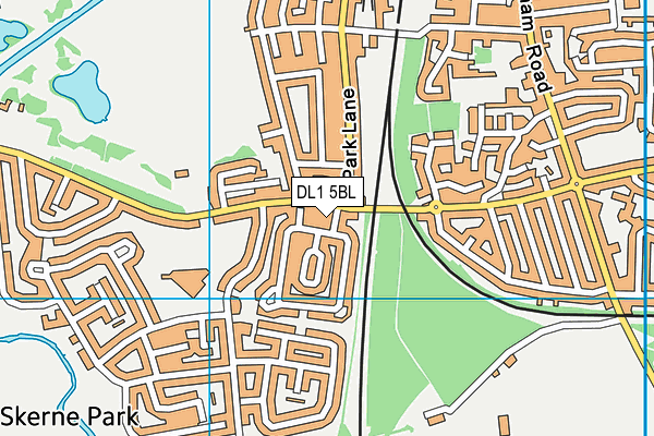 DL1 5BL map - OS VectorMap District (Ordnance Survey) DL1 5BL map - OS VectorMap District (Ordnance Survey)