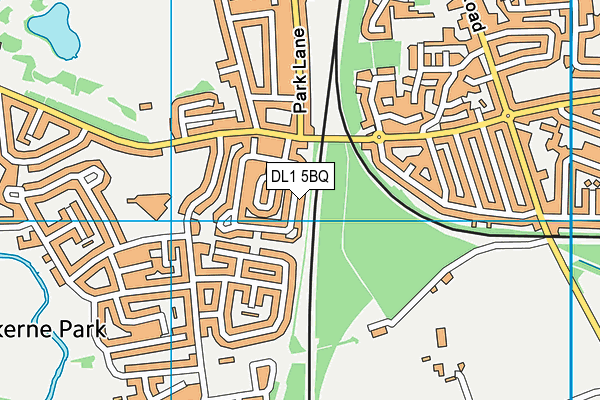 DL1 5BQ map - OS VectorMap District (Ordnance Survey) DL1 5BQ map - OS VectorMap District (Ordnance Survey)