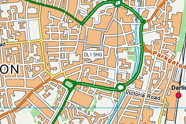 DL1 5HG map - OS VectorMap District (Ordnance Survey) DL1 5HG map - OS VectorMap District (Ordnance Survey)