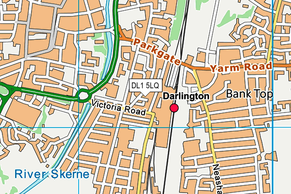 DL1 5LQ map - OS VectorMap District (Ordnance Survey)