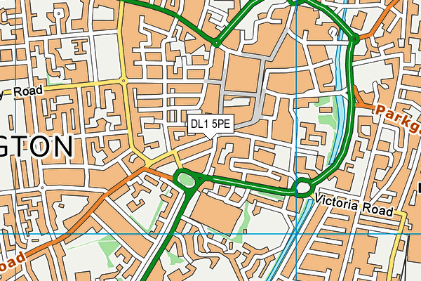 DL1 5PE map - OS VectorMap District (Ordnance Survey) DL1 5PE map - OS VectorMap District (Ordnance Survey)