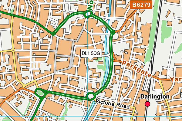 DL1 5QG map - OS VectorMap District (Ordnance Survey) DL1 5QG map - OS VectorMap District (Ordnance Survey)