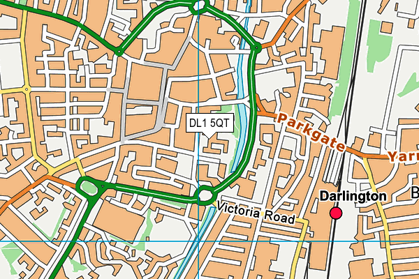 DL1 5QT map - OS VectorMap District (Ordnance Survey) DL1 5QT map - OS VectorMap District (Ordnance Survey)