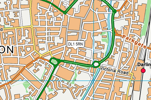 DL1 5RN map - OS VectorMap District (Ordnance Survey) DL1 5RN map - OS VectorMap District (Ordnance Survey)