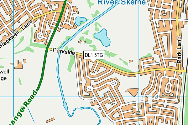 DL1 5TG map - OS VectorMap District (Ordnance Survey) DL1 5TG map - OS VectorMap District (Ordnance Survey)