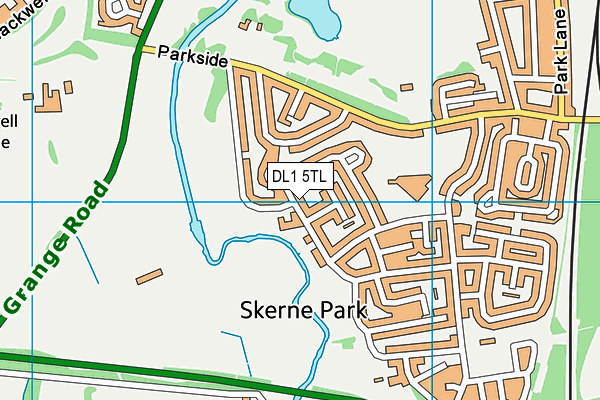 DL1 5TL map - OS VectorMap District (Ordnance Survey) DL1 5TL map - OS VectorMap District (Ordnance Survey)