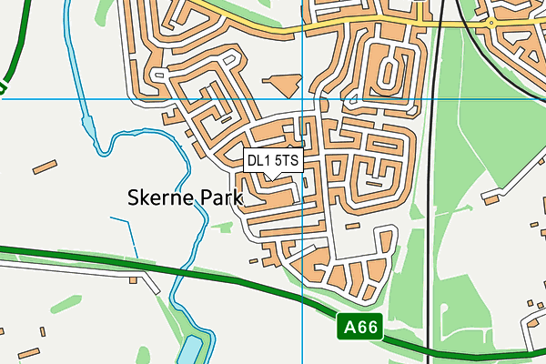 DL1 5TS map - OS VectorMap District (Ordnance Survey) DL1 5TS map - OS VectorMap District (Ordnance Survey)