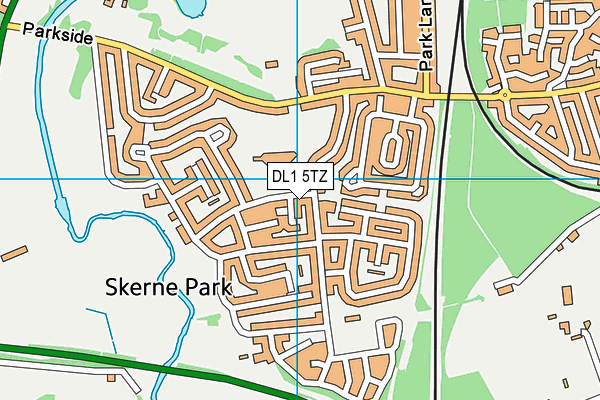 DL1 5TZ map - OS VectorMap District (Ordnance Survey) DL1 5TZ map - OS VectorMap District (Ordnance Survey)