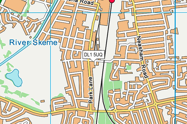 DL1 5UQ map - OS VectorMap District (Ordnance Survey) DL1 5UQ map - OS VectorMap District (Ordnance Survey)