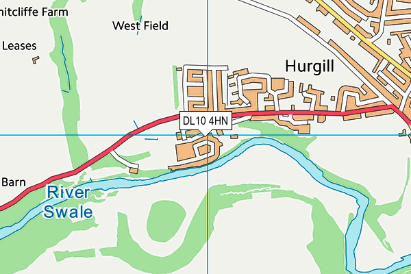 DL10 4HN map - OS VectorMap District (Ordnance Survey) DL10 4HN map - OS VectorMap District (Ordnance Survey)