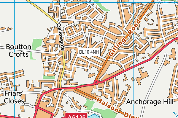 DL10 4NH map - OS VectorMap District (Ordnance Survey) DL10 4NH map - OS VectorMap District (Ordnance Survey)
