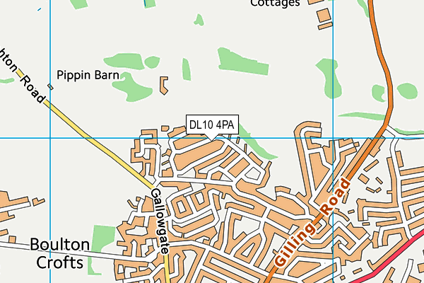 DL10 4PA map - OS VectorMap District (Ordnance Survey) DL10 4PA map - OS VectorMap District (Ordnance Survey)