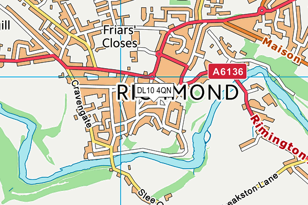 DL10 4QN map - OS VectorMap District (Ordnance Survey) DL10 4QN map - OS VectorMap District (Ordnance Survey)