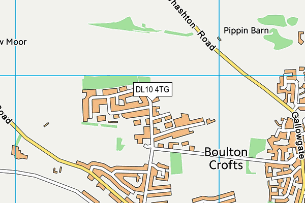 DL10 4TG map - OS VectorMap District (Ordnance Survey) DL10 4TG map - OS VectorMap District (Ordnance Survey)