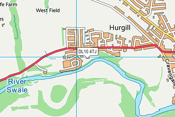 DL10 4TJ map - OS VectorMap District (Ordnance Survey) DL10 4TJ map - OS VectorMap District (Ordnance Survey)