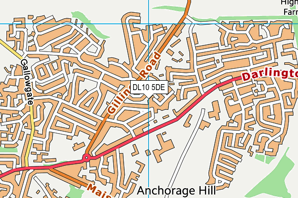 DL10 5DE map - OS VectorMap District (Ordnance Survey) DL10 5DE map - OS VectorMap District (Ordnance Survey)