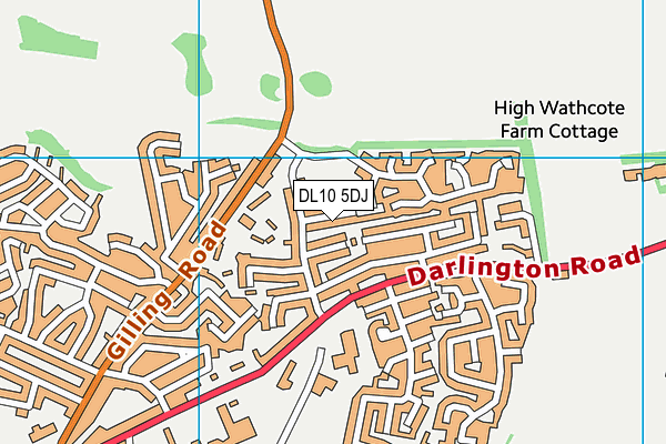 DL10 5DJ map - OS VectorMap District (Ordnance Survey) DL10 5DJ map - OS VectorMap District (Ordnance Survey)